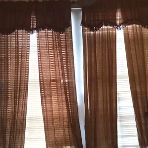 Gold fringe curtains